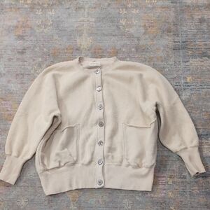 Free People Oversized Cotton Cardigan